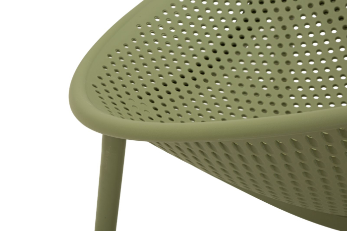 Set 2 scaune balansoar terasa plastic verde perforat 66x88x80 cm [6]