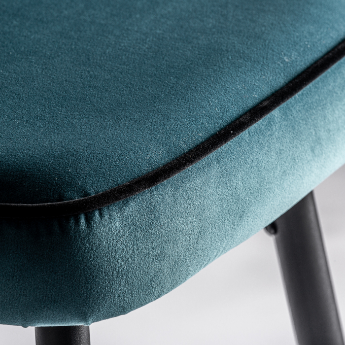 Scaune bar vintage catifea turcoaz|Scaune bar elegante [5]