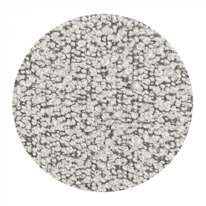 Set 2 scaune Arm bej, boucle elegant, mâner decorativ, picioare metalice negre [2]
