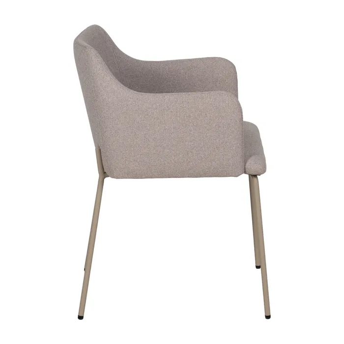 Set 2 scaune bej cotiere moderne|Scaune bej cu cotiere pentru dining [3]