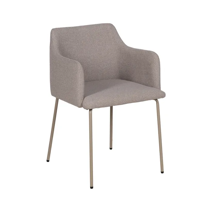 Set 2 scaune bej cotiere moderne|Scaune bej cu cotiere pentru dining [2]