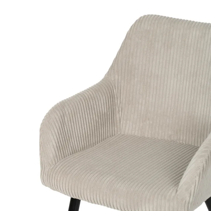 Set 2 scaune bej catifea moderne|Scaune bej din catifea pentru dining [6]