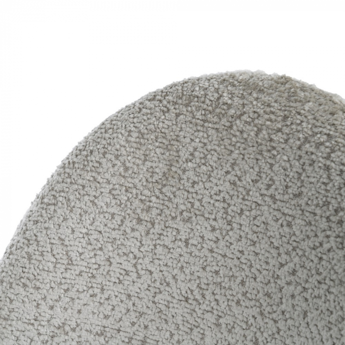 Scaun boucle bej cu formă sculpturală – CreativDeco [7]
