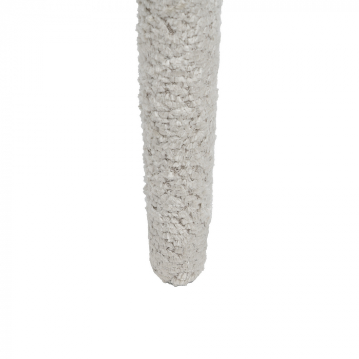 Scaun boucle bej cu formă sculpturală – CreativDeco [11]