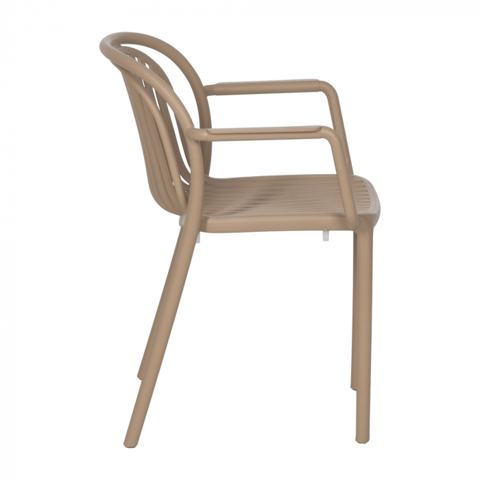 Set 2 scaune terasa bej ergonomice si moderne [4]