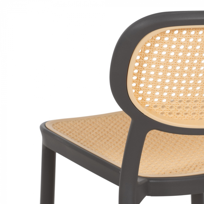 Set scaune bej-gri inchis polipropilena|Scaune moderne pentru interioare versatile [9]