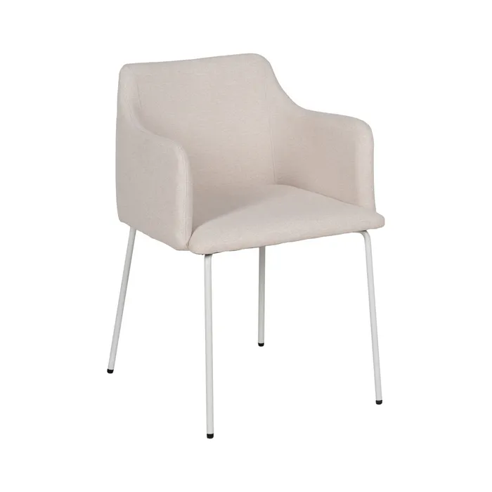 Set 2 scaune crem cotiere moderne|Scaune crem cu cotiere pentru birou [2]