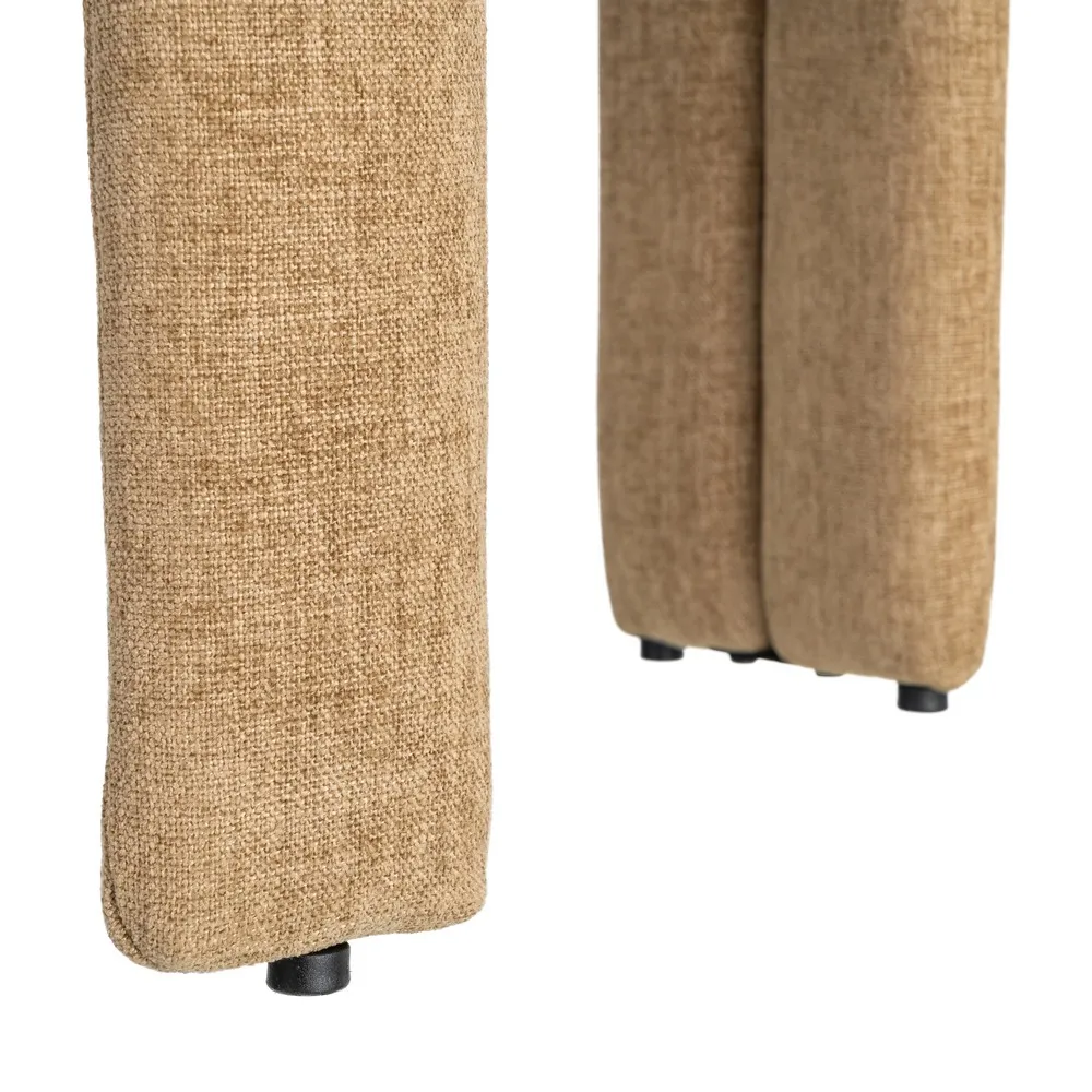 Set de 2 scaune cu brațe și tapițerie bej, design sculptural [4]