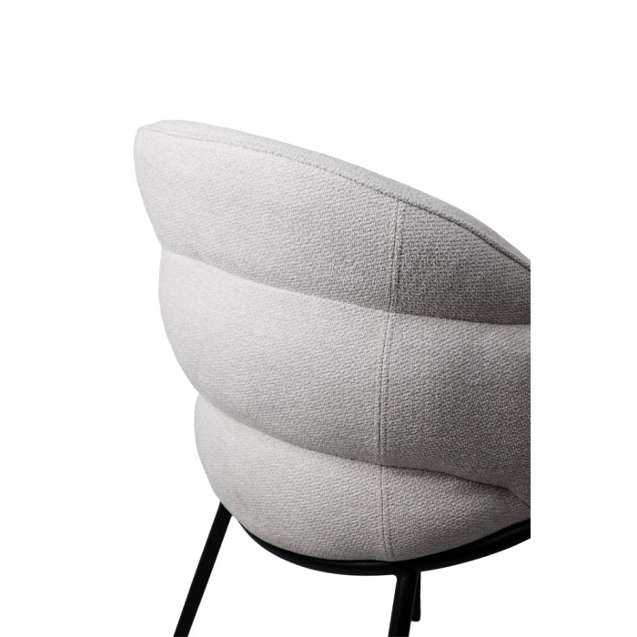 Set de 2 scaune tapițate cu brațe, design nordic contemporan, confortabile și versatile pentru dining sau birou [8]