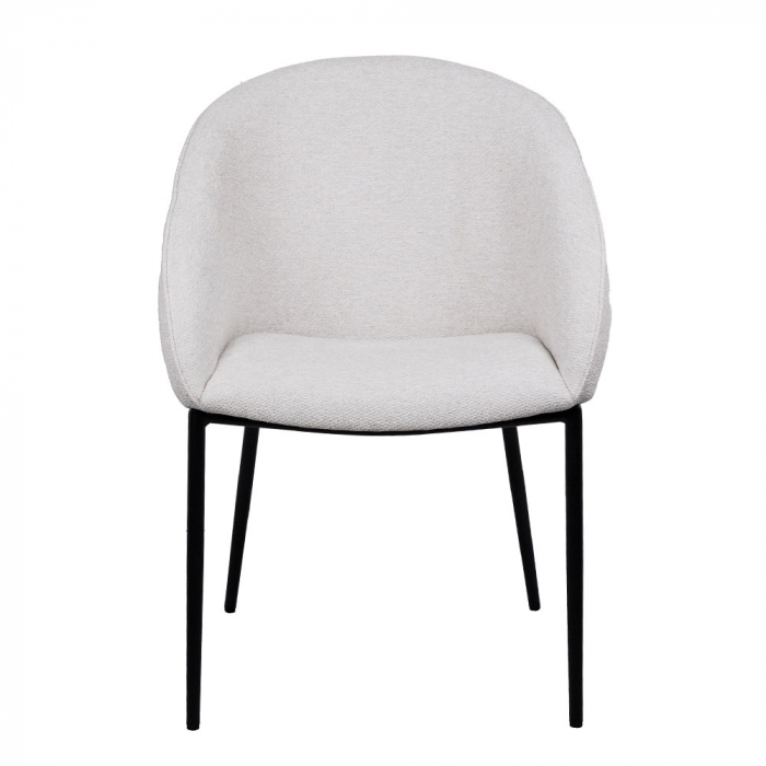 Set de 2 scaune tapițate cu brațe, design nordic contemporan, confortabile și versatile pentru dining sau birou [7]
