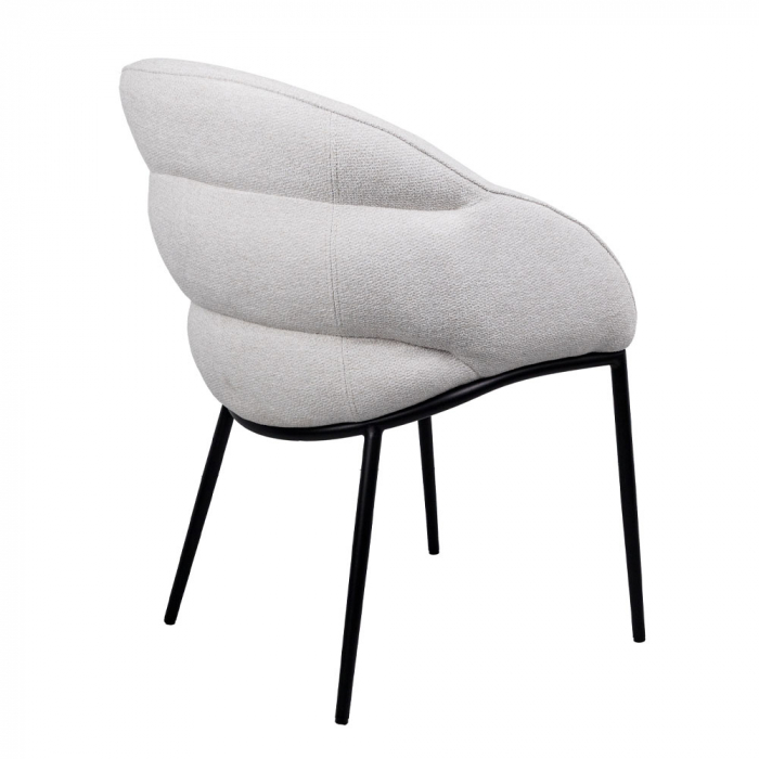Set de 2 scaune tapițate cu brațe, design nordic contemporan, confortabile și versatile pentru dining sau birou [5]