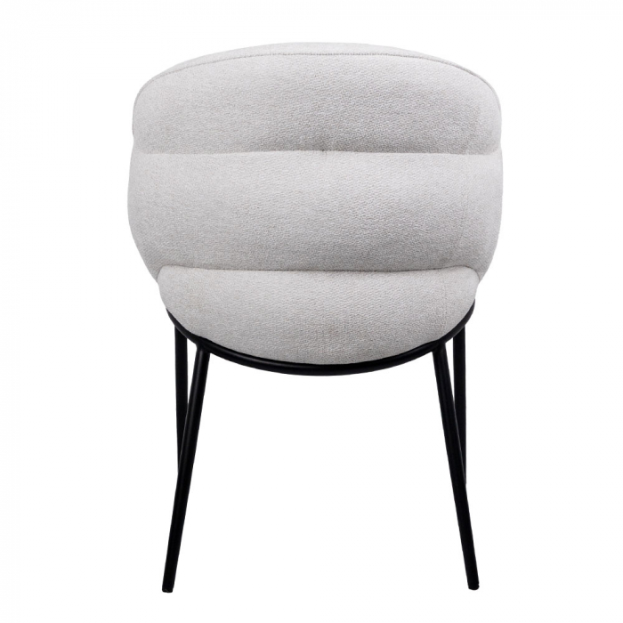 Set de 2 scaune tapițate cu brațe, design nordic contemporan, confortabile și versatile pentru dining sau birou [6]