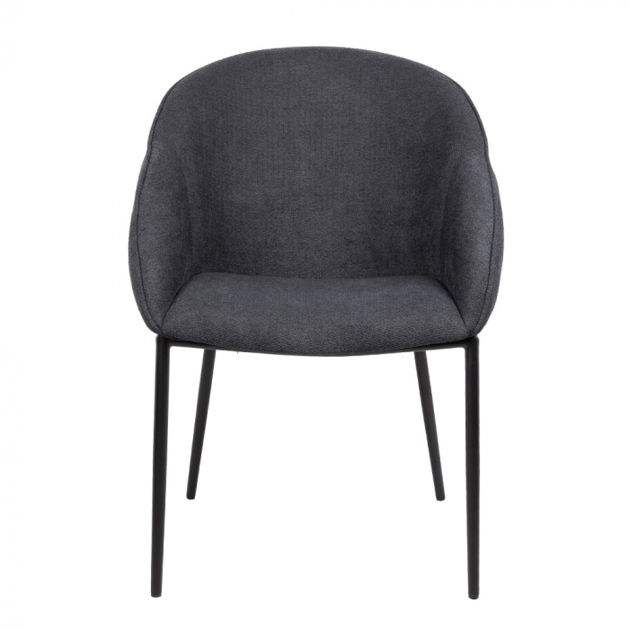 Set de 2 scaune gri cu brațe, confortabile și elegante, potrivite pentru dining sau birou modern [7]