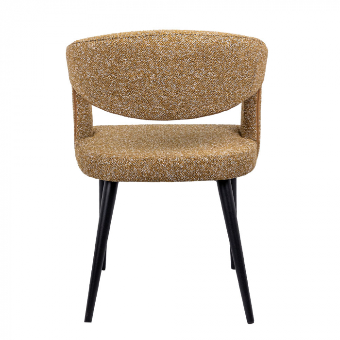 Set de 2 scaune moderne cu spătar curbat și decupaj decorativ – confort și stil într-un design expresiv [5]
