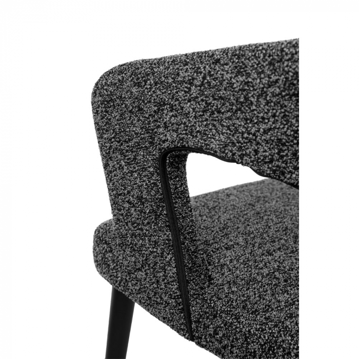 Set de 2 scaune elegante cu brațe, design sculptural și spătar curbat pentru confort și impact vizual [7]