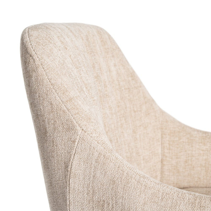 Set 2 scaune bar bej HoReCa stofă metal EN16139 [7]