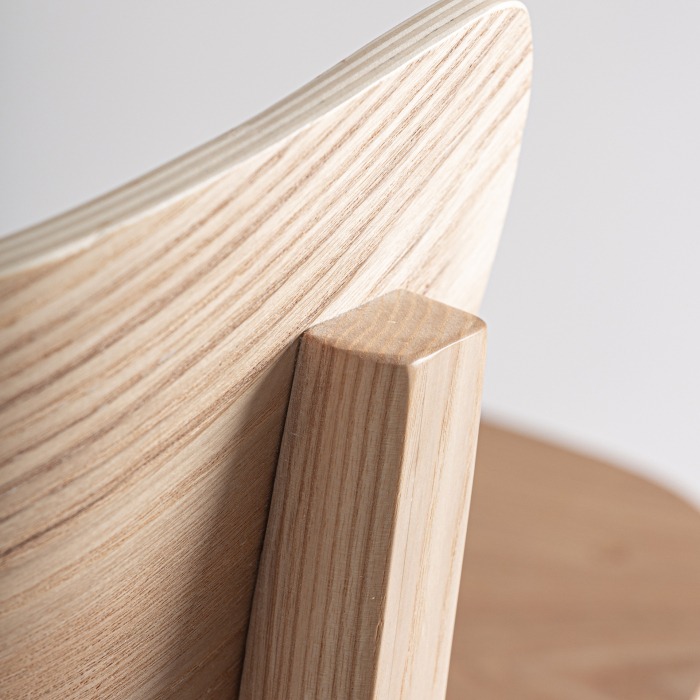 Set de 2 scaune de bar din lemn cu spătar pentru bucătărie și HoReCa [2]