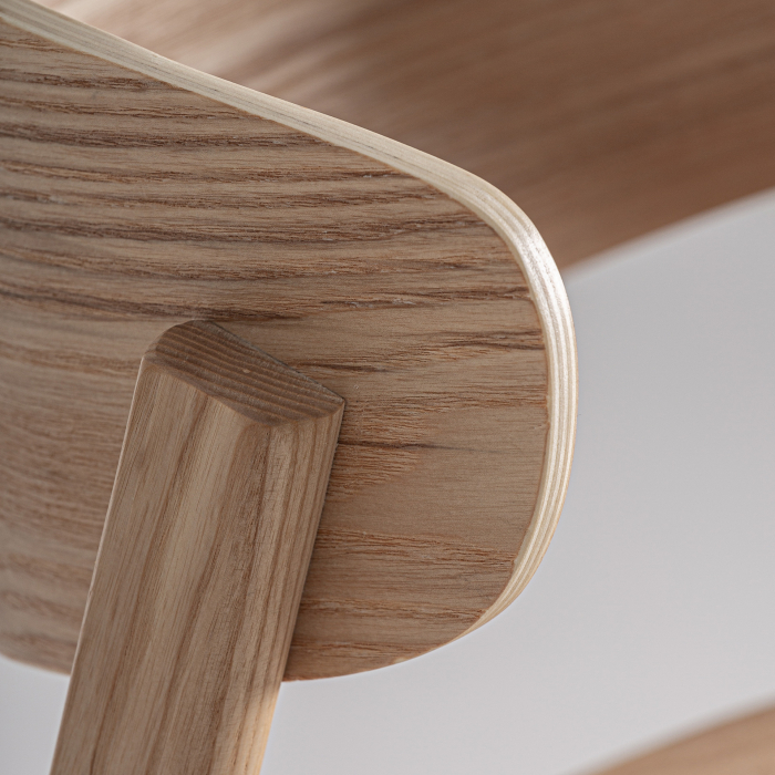 Set de 2 scaune de bar din lemn cu spătar pentru bucătărie și HoReCa [6]