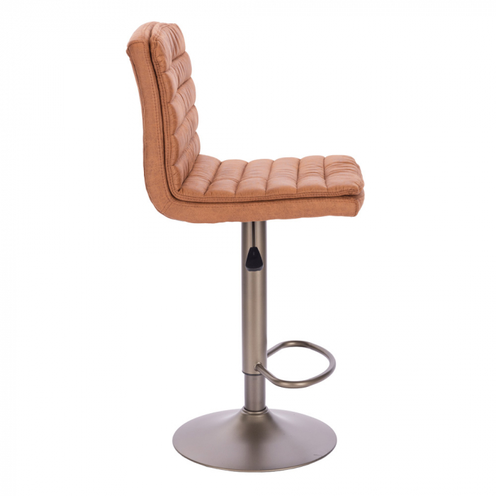 scaune bar maro gunmetal inaltime reglabila industrial [3]