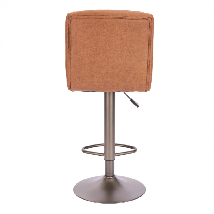 scaune bar maro gunmetal inaltime reglabila industrial [4]