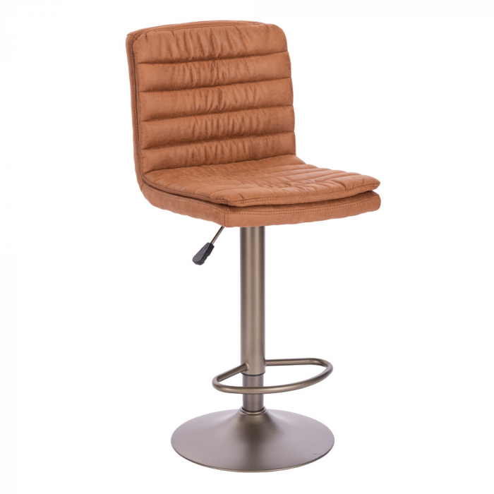 scaune bar maro gunmetal inaltime reglabila industrial [1]