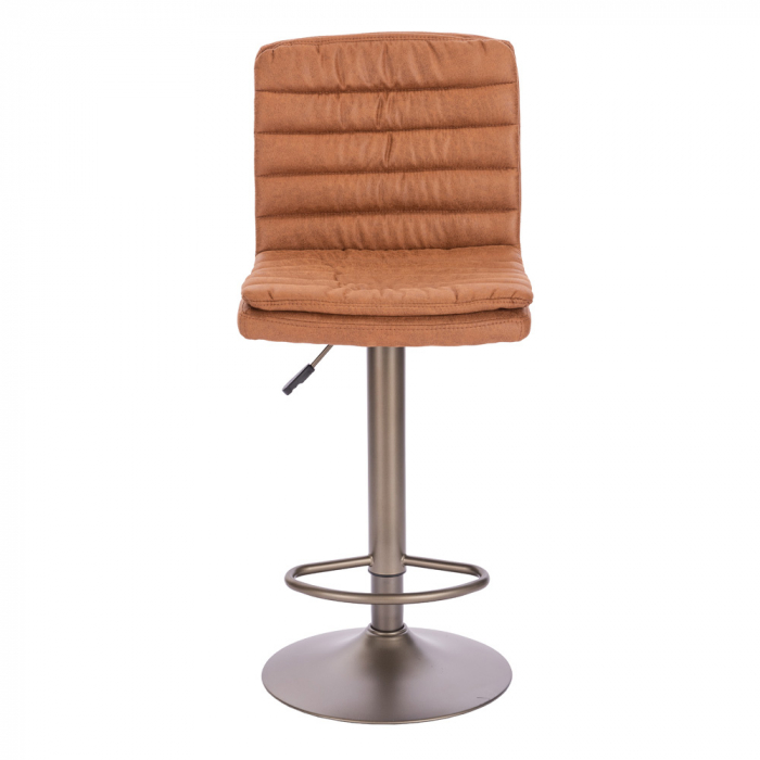 scaune bar maro gunmetal inaltime reglabila industrial [2]