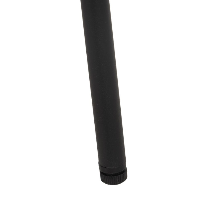 Set de 2 scaune dining albastru închis tapițate din stofă, MDF curbat și picioare metalice, 49×50×80 cm, stil scandi-modern [13]