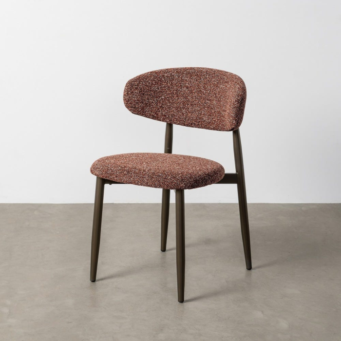 Set de scaune de dining tapițate cu structură metalică [14]