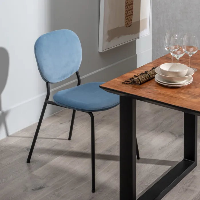 Scaune albastru dining, decor elegant [2]