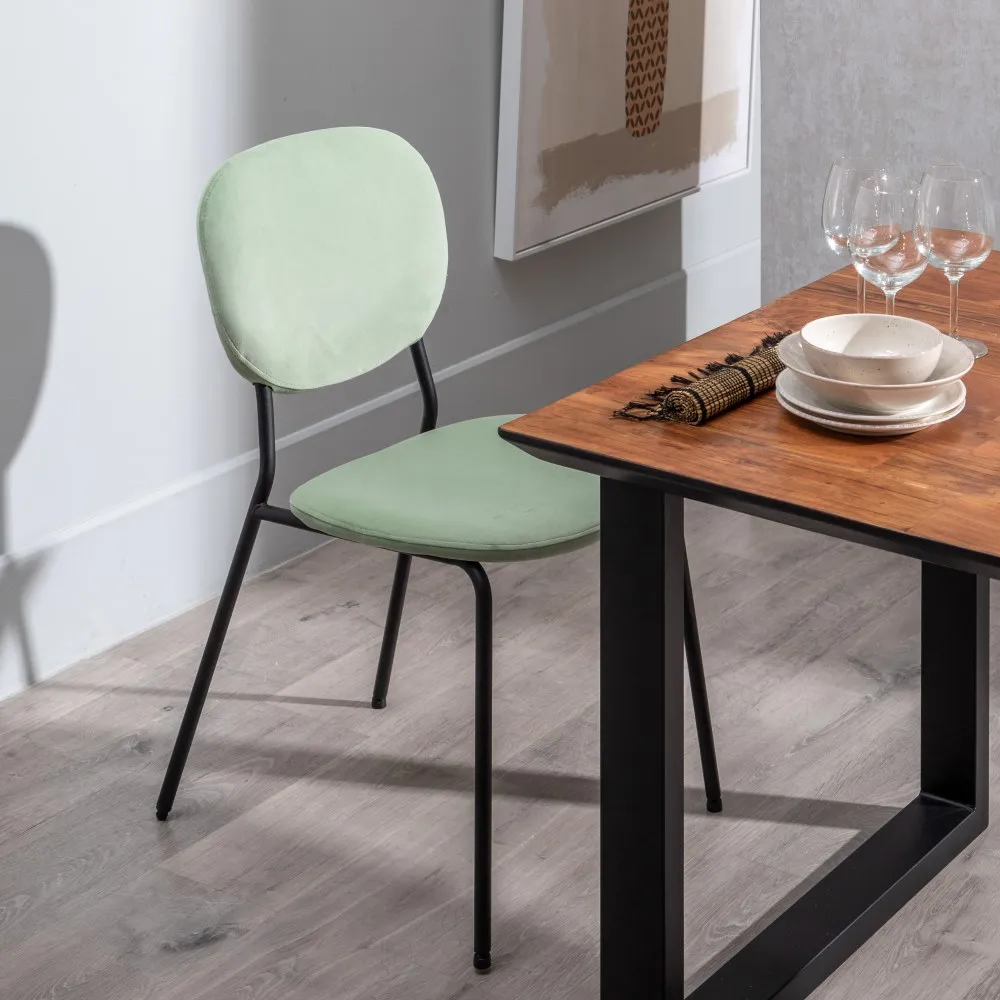 Scaune verzi, decor fresh [2]