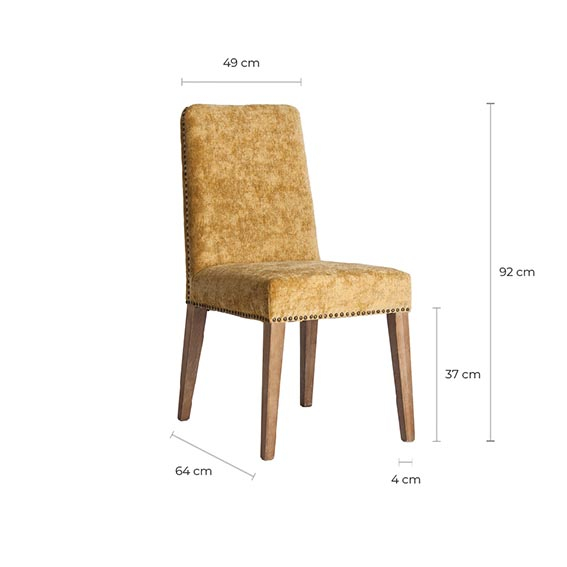 Set 2 scaune kitsch brad ocru|Scaune indraznete [6]