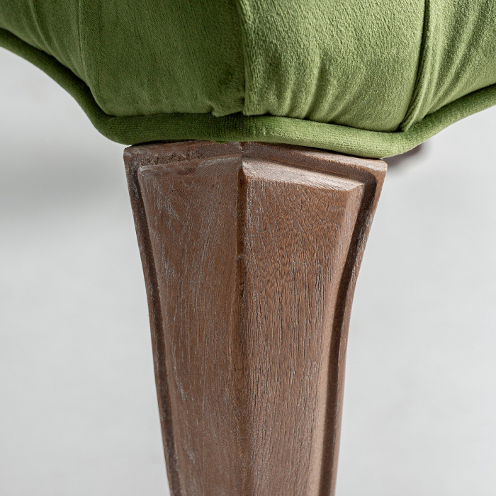 Set 2 scaune provensale brad catifea verde|Scaune elegante [5]