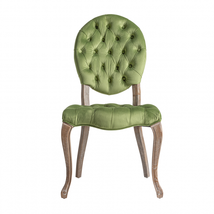 Set 2 scaune provensale brad catifea verde|Scaune elegante [2]