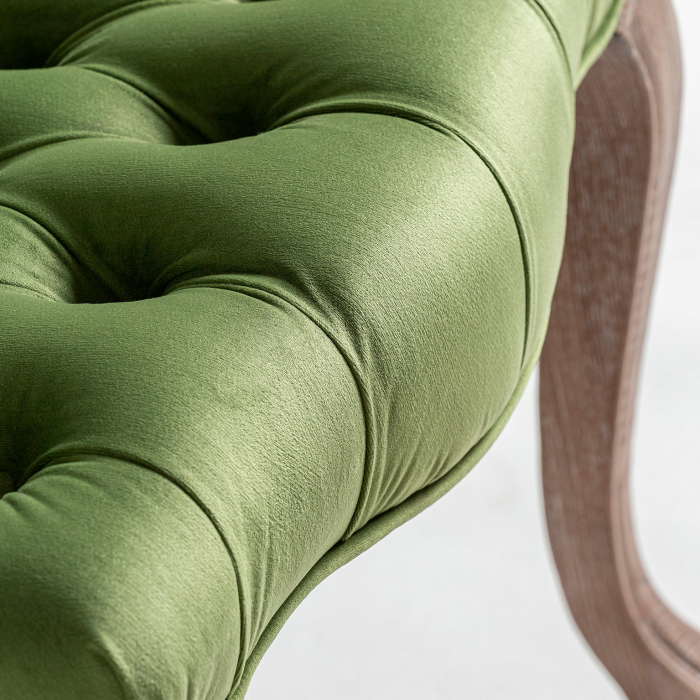 Set 2 scaune provensale brad catifea verde|Scaune elegante [6]