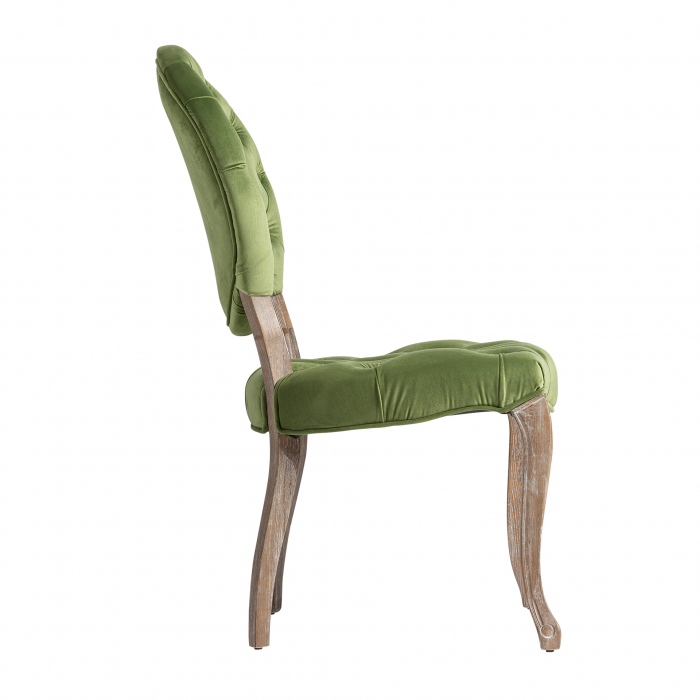 Set 2 scaune provensale brad catifea verde|Scaune elegante [3]