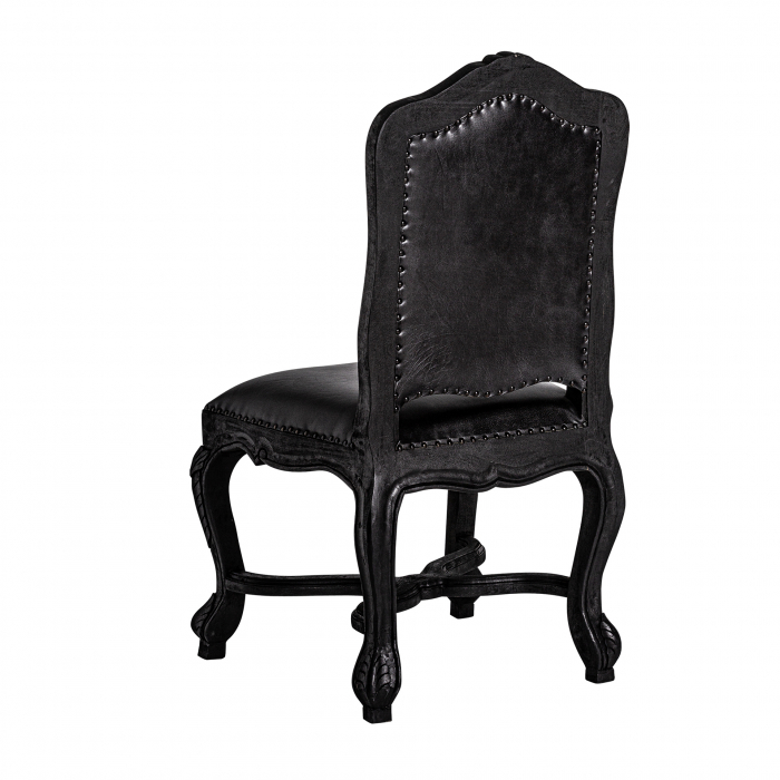 Set 2 scaune clasice mango negru alb|Scaune rafinate [4]