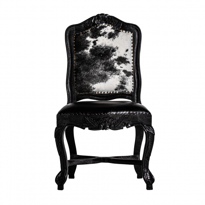 Set 2 scaune clasice mango negru alb|Scaune rafinate [2]