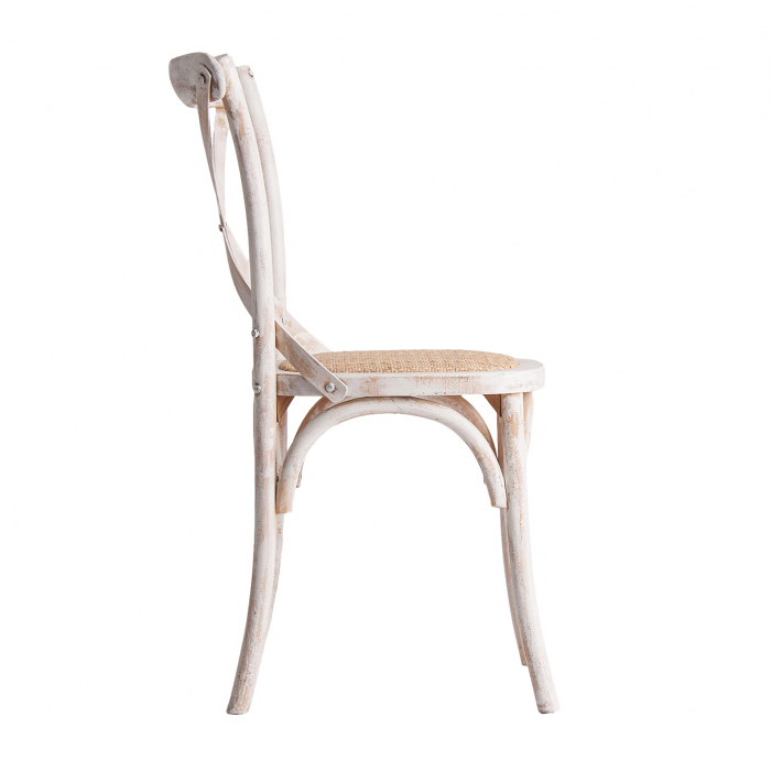 Set 2 scaune clasice lemn alb antic|Scaune elegante [3]