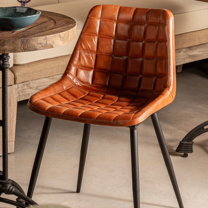 Set scaune vintage metal piele|Scaune dining autentice [2]