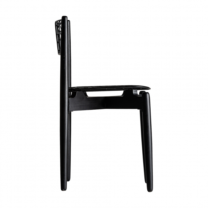 Scaune Art Deco metal negru|Set 2 scaune elegante dining [3]