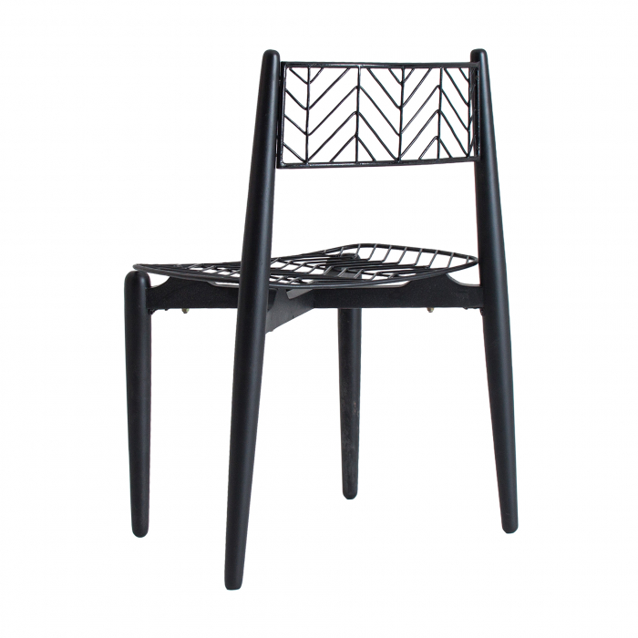 Scaune Art Deco metal negru|Set 2 scaune elegante dining [6]