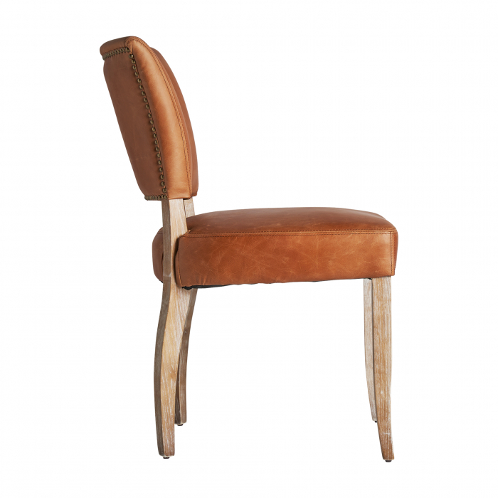 Set scaune vintage piele maro | Scaune elegante dining [3]
