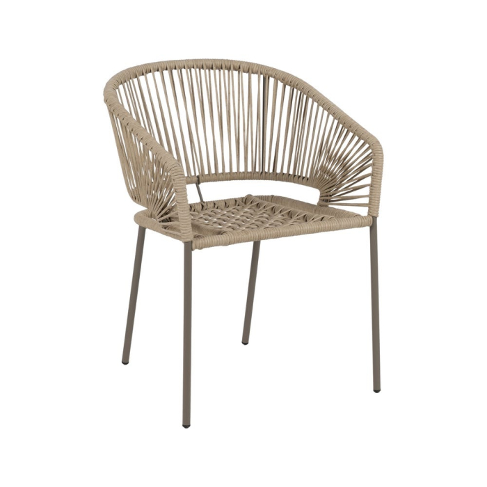 Set de 2 scaune din ratan sintetic cu pernă detașabilă [3]