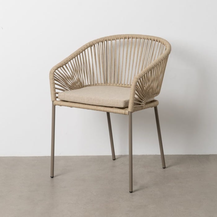 Set de 2 scaune din ratan sintetic cu pernă detașabilă [1]