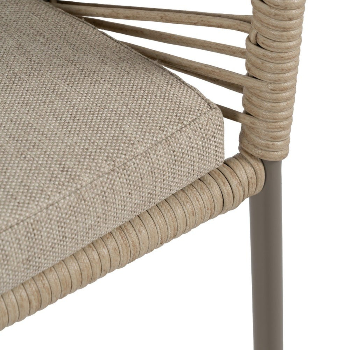 Set de 2 scaune din ratan sintetic cu pernă detașabilă [8]