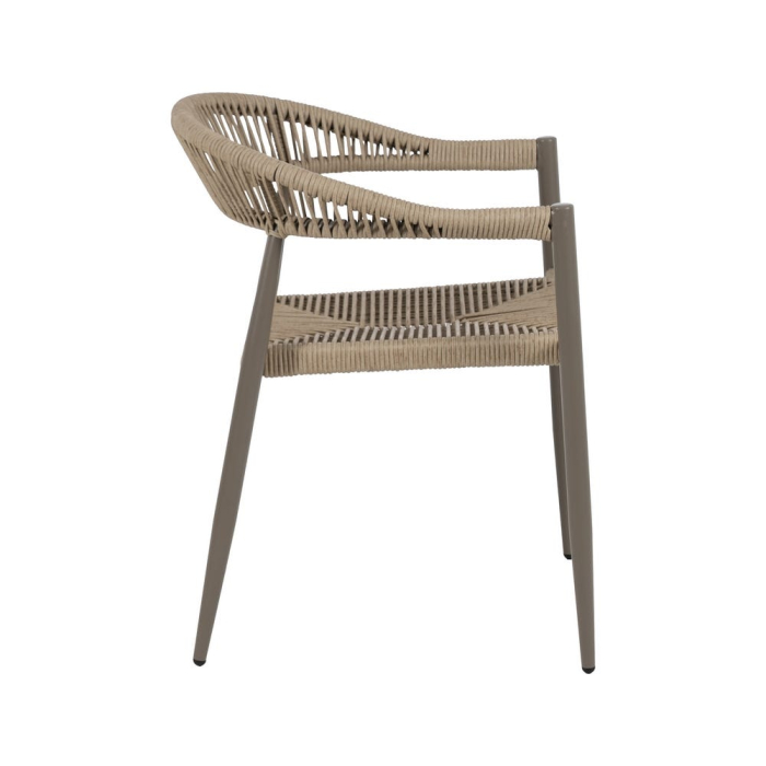 Set de 2 scaune din ratan sintetic cu spătar curbat [3]