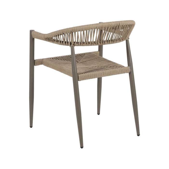 Set de 2 scaune din ratan sintetic cu spătar curbat [4]