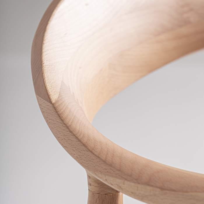 Set de 2 scaune cu brațe din lemn și șezut din funie bej pentru HoReCa [3]