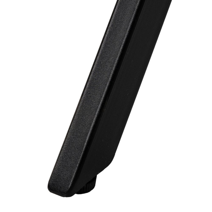 Set 2 scaune dining gri închis catifea cu brațe picioare metalice negre Ixia [10]