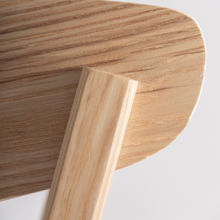 Set de 2 scaune din lemn cu design nordic pentru spații HoReCa [2]